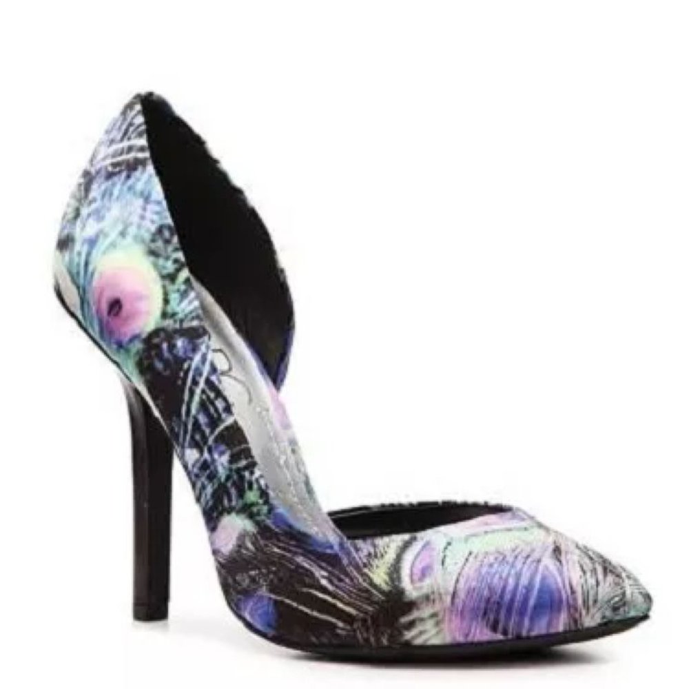 BCBG Paris Peacock Heels 8.5